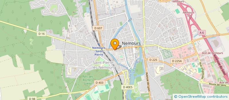 localisation de l'entreprise SCI BRUNETTE  NEMOURS