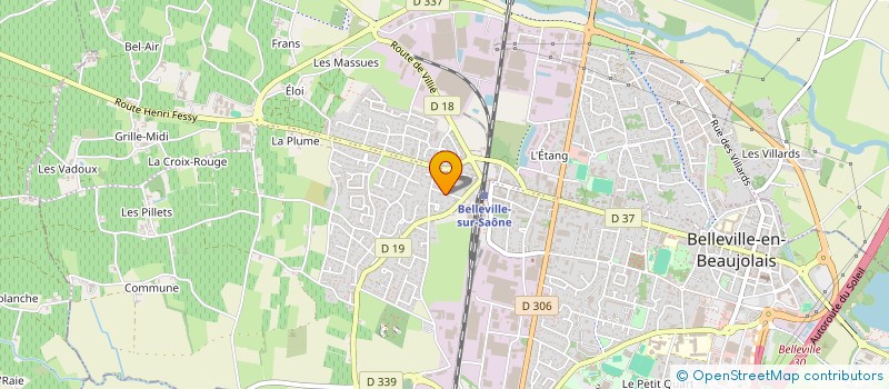 localisation de l'entreprise SCI BRUNETTICHIRO  BELLEVILLE-EN-BEAUJOLAIS