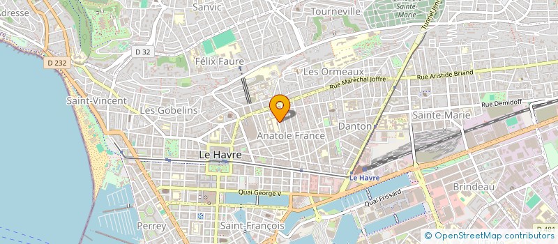 localisation de l'entreprise SCI BRUNEVAL à LE HAVRE