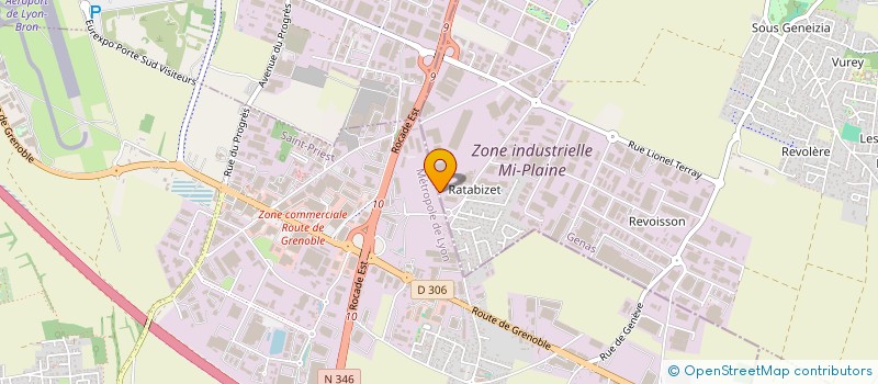 localisation de l'entreprise SCI BRUNI  GENAS