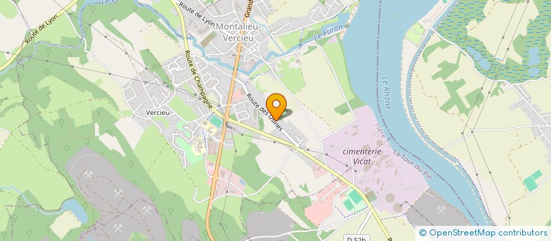 localisation de l'entreprise SCI BRUNIER  MONTALIEU-VERCIEU