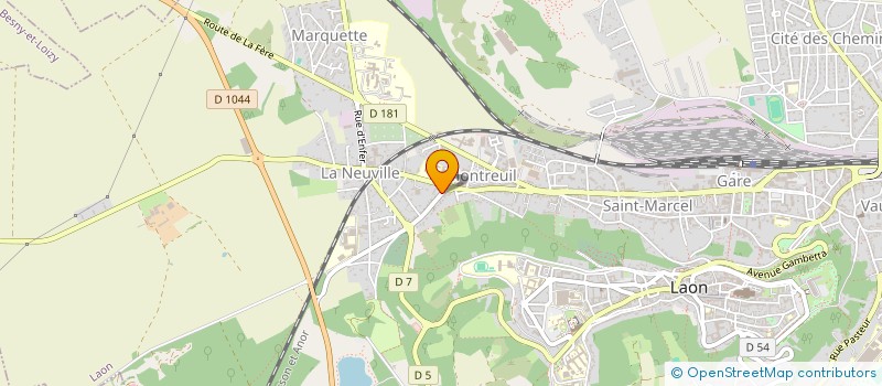 localisation de l'entreprise SCI BRUNISA à LAON