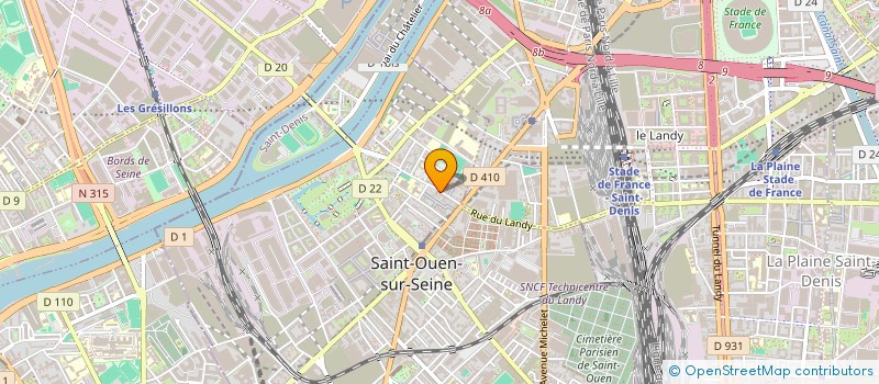 localisation de l'entreprise SCI BRUNO  SAINT-OUEN-SUR-SEINE