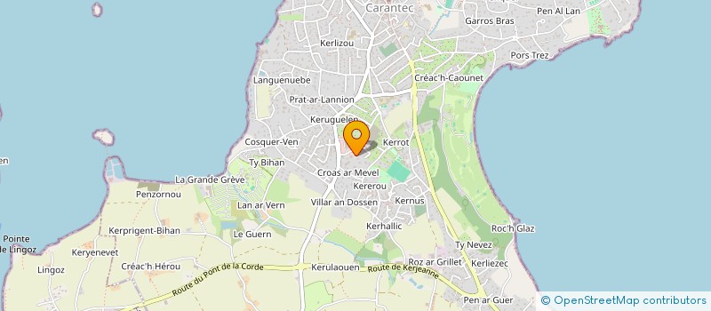 localisation de l'entreprise SCI BRUNO  CARANTEC