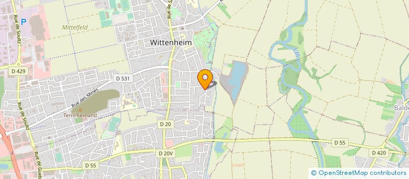 localisation de l'entreprise SCI BRUNO PROMOTION à WITTENHEIM