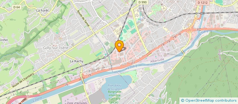 localisation de l'entreprise SCI BRUNOL  ALBERTVILLE