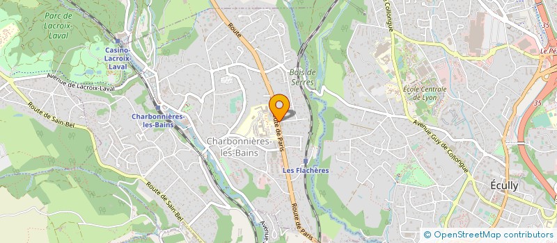 localisation de l'entreprise SCI BRUNY  CHARBONNIERES-LES-BAINS