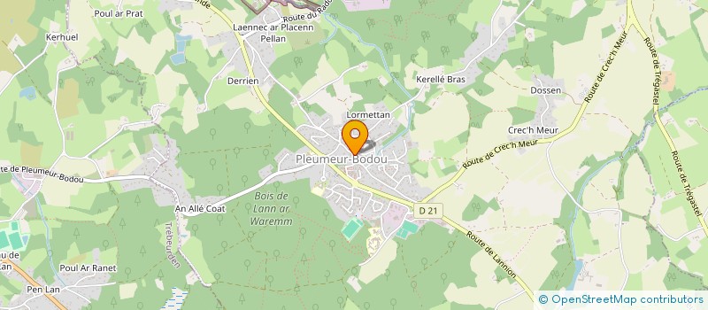 localisation de l'entreprise SCI BRUNY-MARZIN  PLEUMEUR-BODOU