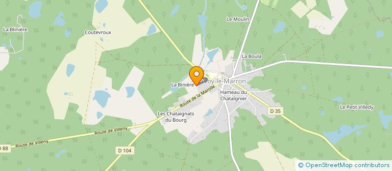 localisation de l'entreprise SCI BRUPA  CHAUMONT-SUR-THARONNE