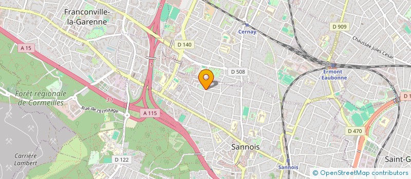 localisation de l'entreprise SCI BRUPAT  SANNOIS