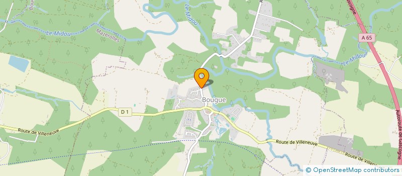 localisation de l'entreprise SCI BRUS  BOUGUE