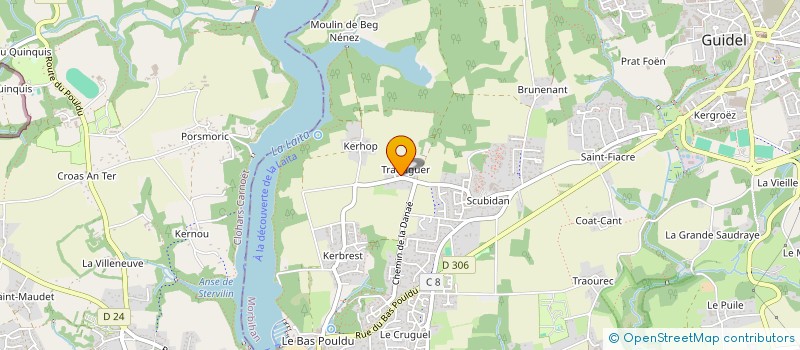 localisation de l'entreprise SCI BRUSTIEC PARAMEDICAL  GUIDEL