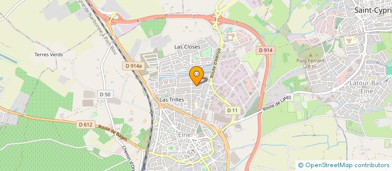 localisation de l'entreprise SCI BRUTUS à ELNE