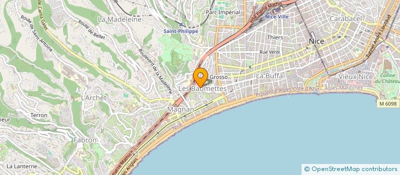 localisation de l'entreprise SCI BRUVEL à NICE