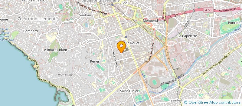 localisation de l'entreprise SCI BRUXELLES 23 à MARSEILLE