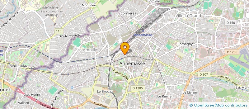 localisation de l'entreprise SCI BRUYERE TUEBOU à ANNEMASSE