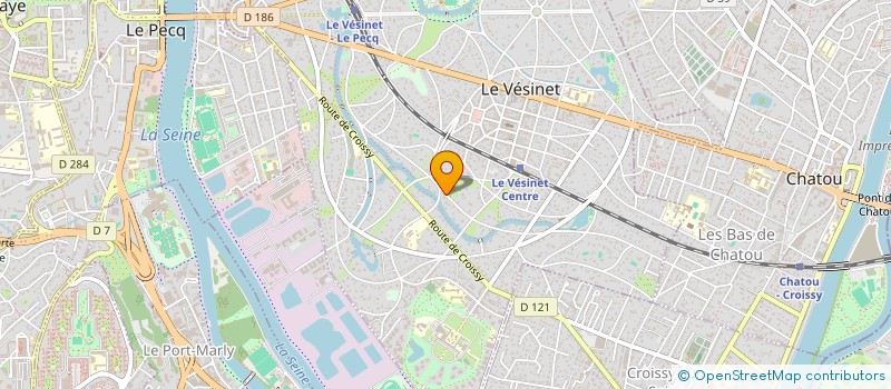 localisation de l'entreprise SCI BRUYERES 69  LE VESINET