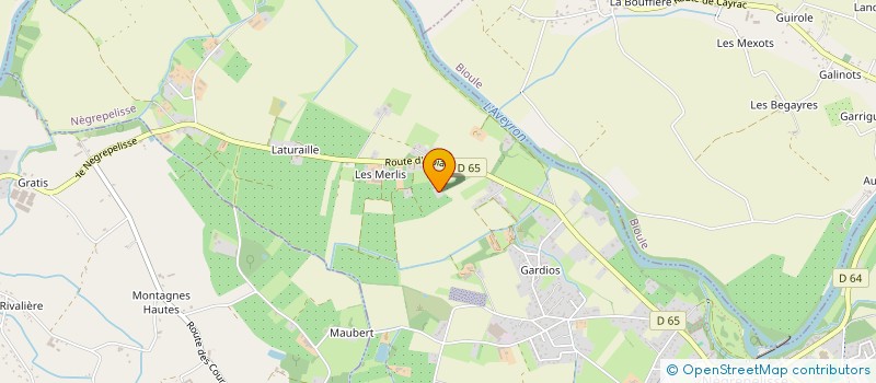 localisation de l'entreprise SCI BRUYERES  BRUNIQUEL