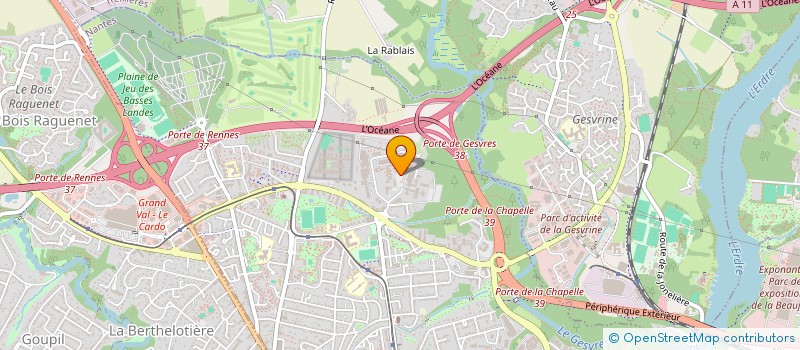 localisation de l'entreprise SCI BRUZ BASTIE à NANTES