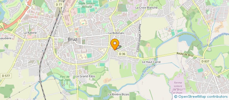 localisation de l'entreprise SCI BRUZ OSTEO  BRUZ