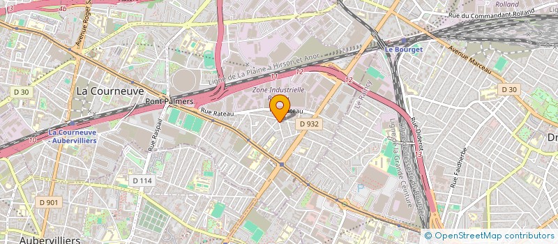 localisation de l'entreprise SCI BRUZIA à LA COURNEUVE
