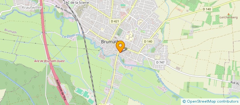 localisation de l'entreprise SCI BRUZZANO  BRUMATH