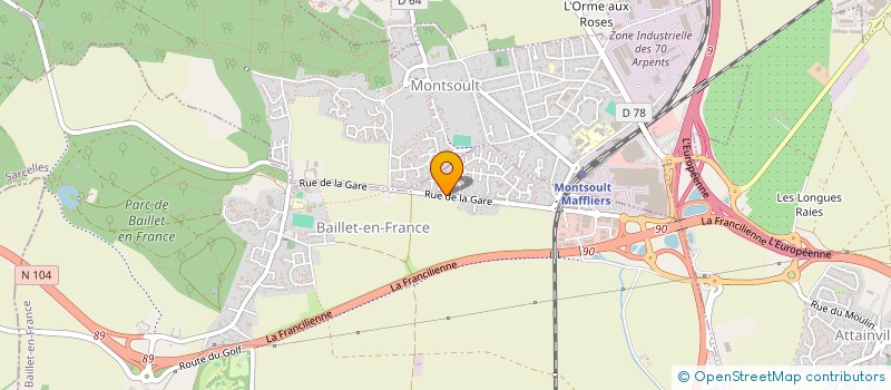 localisation de l'entreprise SCI BRV IMMOBILIER  BAILLET-EN-FRANCE