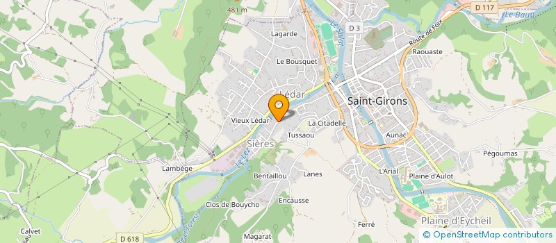 localisation de l'entreprise SCI BRW à SAINT-GIRONS