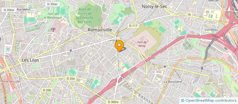 localisation de l'entreprise SCI BRYSM  ROMAINVILLE
