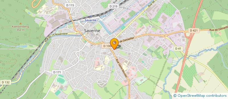 localisation de l'entreprise SCI BS  SAVERNE