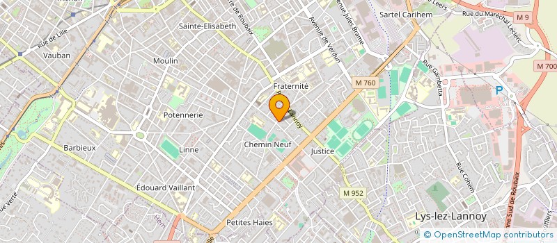 localisation de l'entreprise SCI BS  ROUBAIX