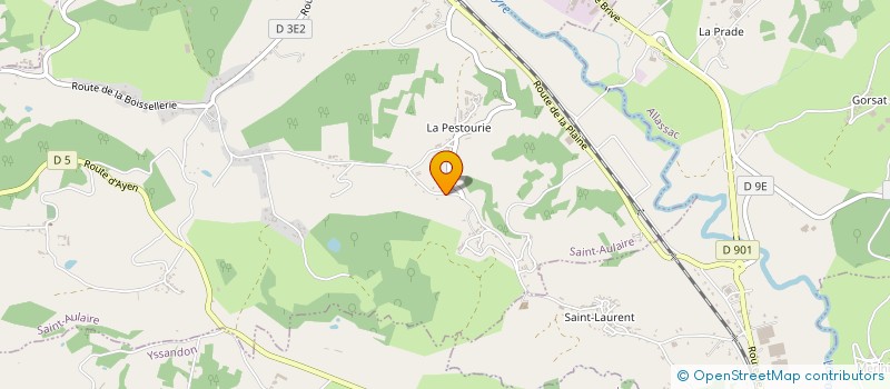 localisation de l'entreprise SCI BS  SAINT-AULAIRE