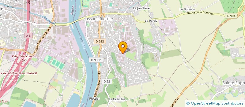 localisation de l'entreprise SCI BS INDUSTRIE à JASSANS-RIOTTIER