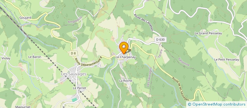 localisation de l'entreprise SCI BS LE CHARPENAY  LES SAUVAGES