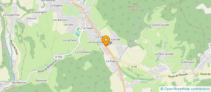 localisation de l'entreprise SCI BS2C  CHIRENS