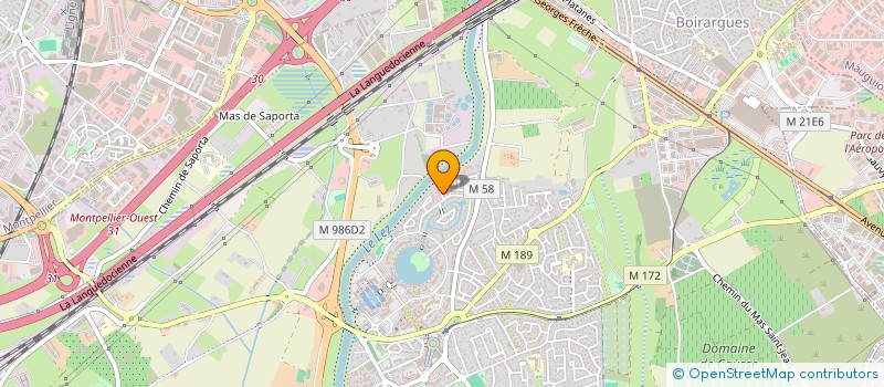 localisation de l'entreprise SCI BSA à LATTES