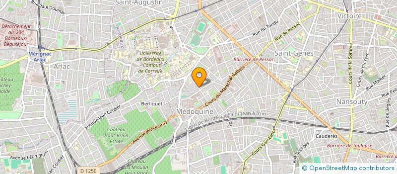 localisation de l'entreprise SCI BSA  BORDEAUX