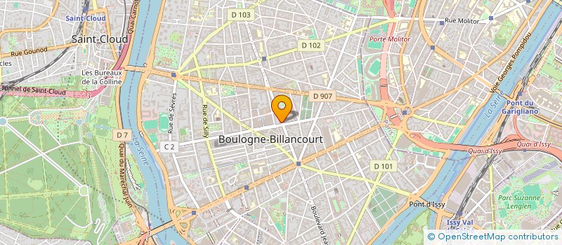 localisation de l'entreprise SCI BSA à BOULOGNE-BILLANCOURT