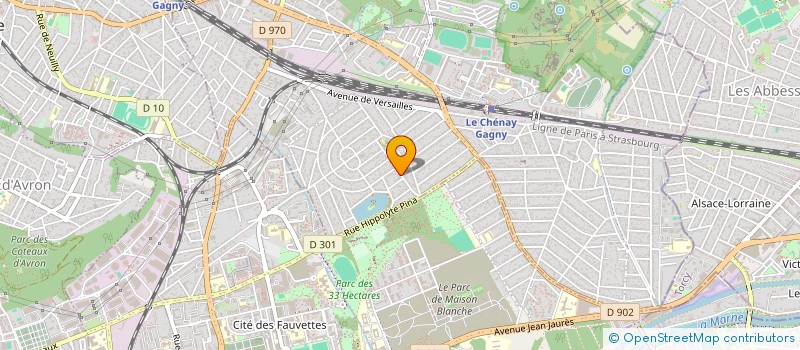 localisation de l'entreprise SCI BSA à GAGNY