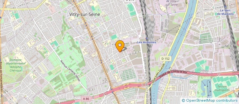 localisation de l'entreprise SCI BSA  VITRY-SUR-SEINE