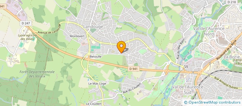 localisation de l'entreprise SCI BSA DU CHATEAU à LIMOGES
