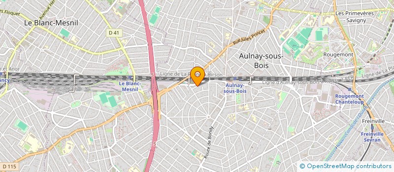 localisation de l'entreprise SCI BSA PIERRE CURIE à AULNAY-SOUS-BOIS
