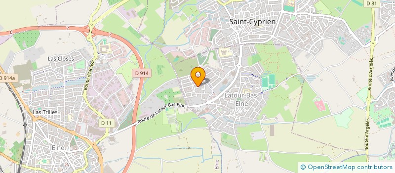 localisation de l'entreprise SCI BSB  LATOUR-BAS-ELNE