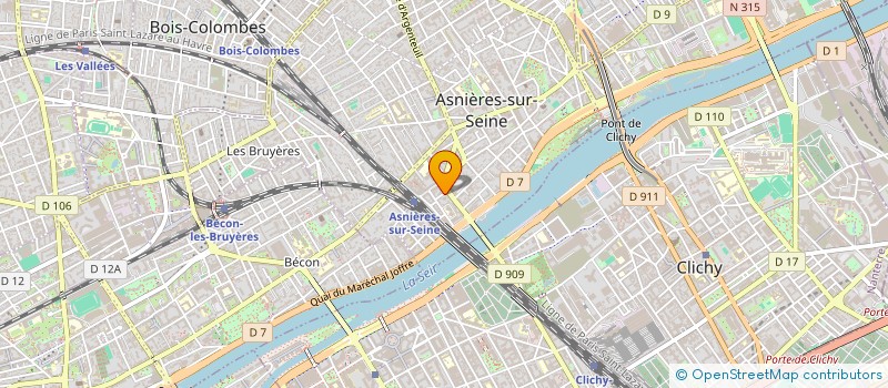 localisation de l'entreprise SCI BSC 3 AMIS à ASNIERES-SUR-SEINE