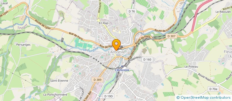 localisation de l'entreprise SCI BSDB REPUBLIQUE  L'ARBRESLE