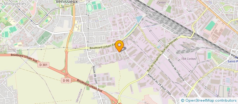 localisation de l'entreprise SCI BSE  VENISSIEUX