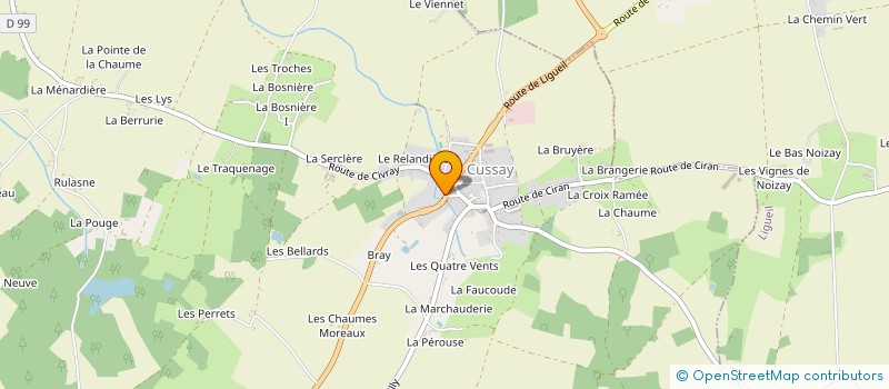 localisation de l'entreprise SCI BSF  CUSSAY