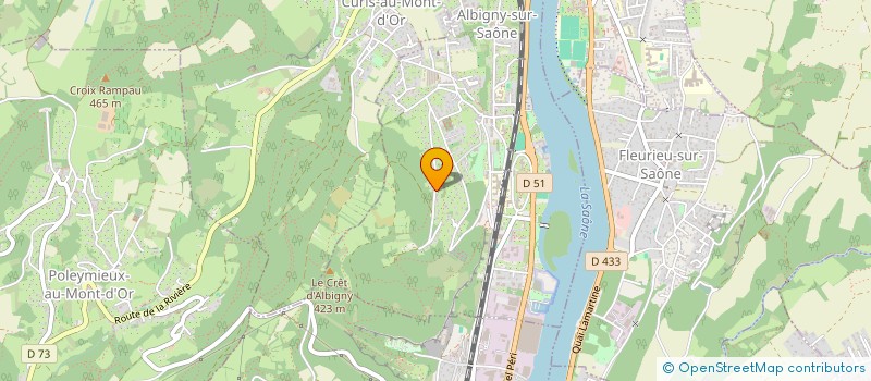 localisation de l'entreprise SCI BSF  ALBIGNY-SUR-SAONE