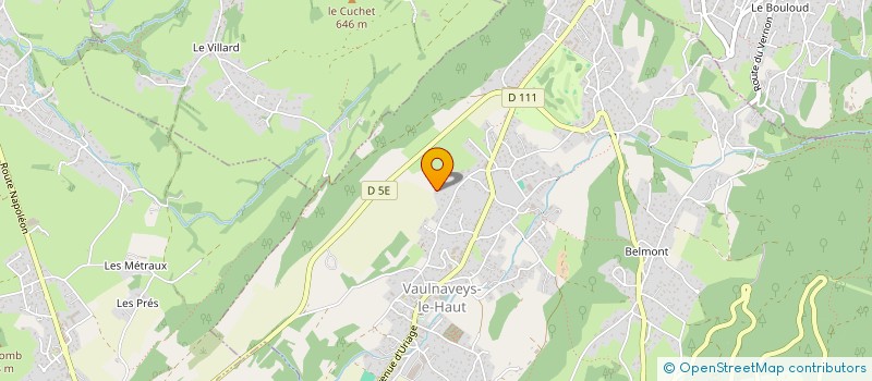 localisation de l'entreprise SCI BSF  VAULNAVEYS-LE-HAUT