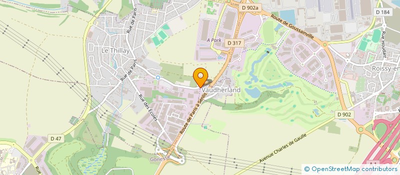 localisation de l'entreprise SCI BSF  LE THILLAY